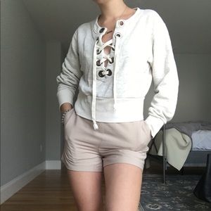 sweater/ crew neck hoodie